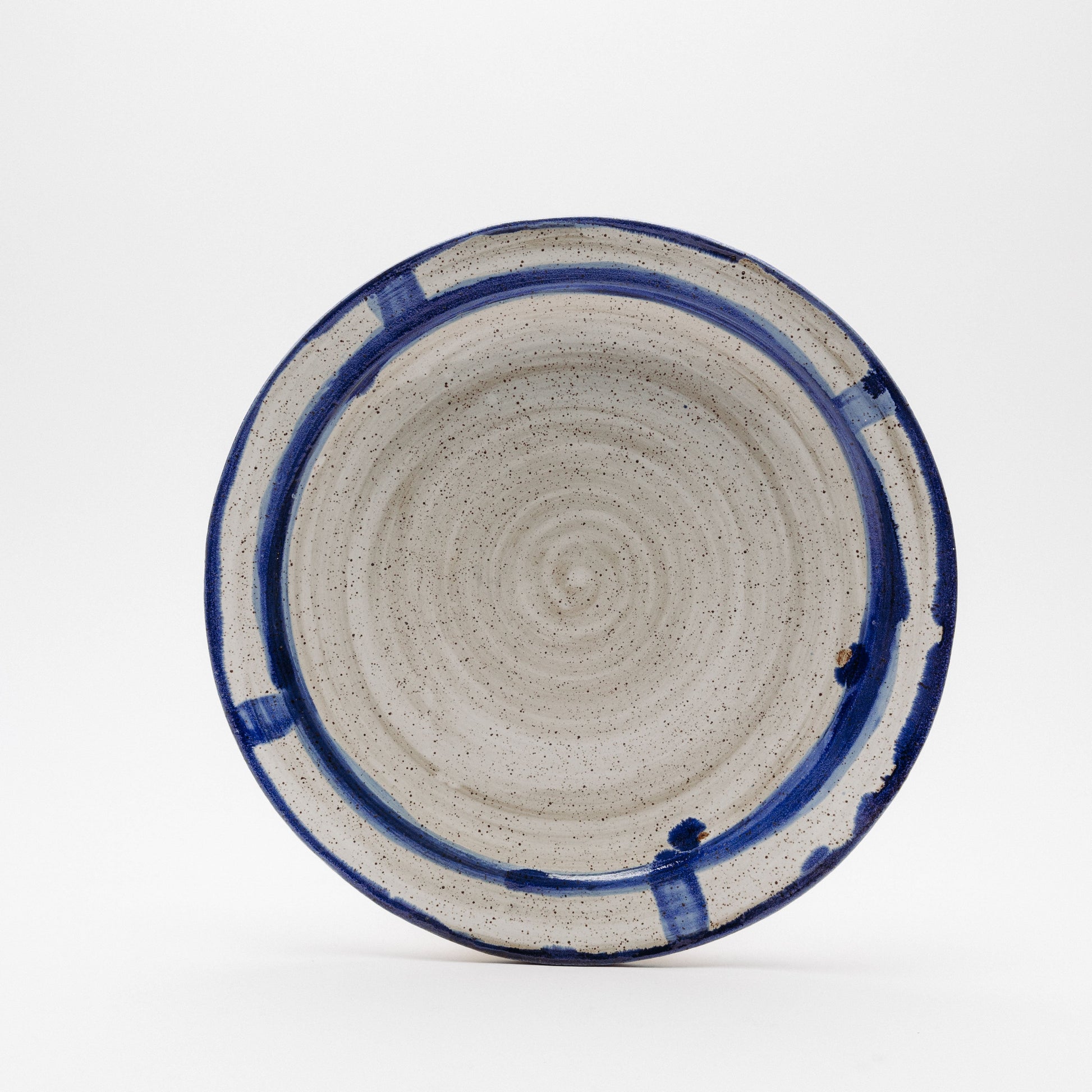 white with blue serving platter